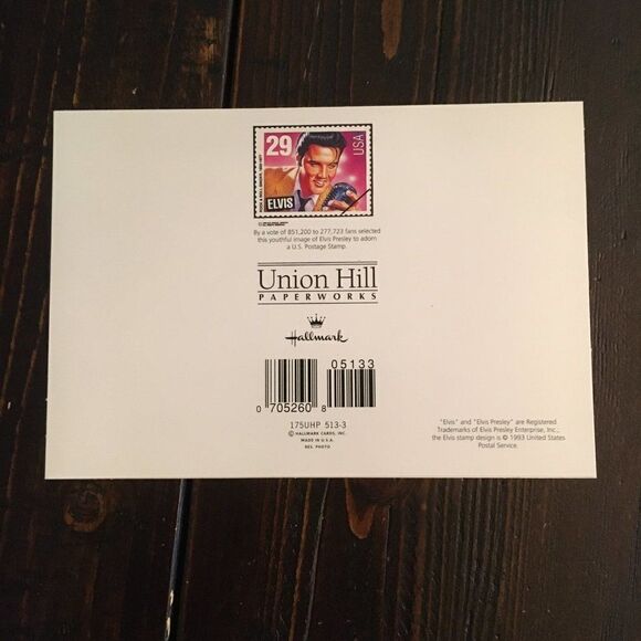 Elvis Hallmark Greeting Cards (3) - Picture 4 of 6